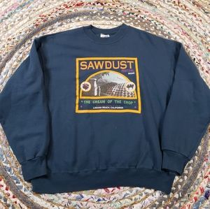 Vintage 90s Sawdust festival cream of the crop crewneck sweatshirt